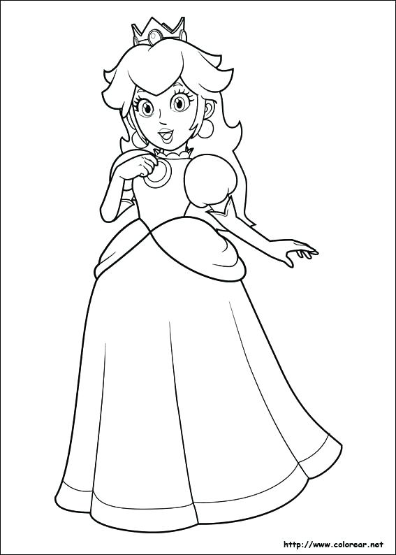 567x794 Super Mario Coloring Page