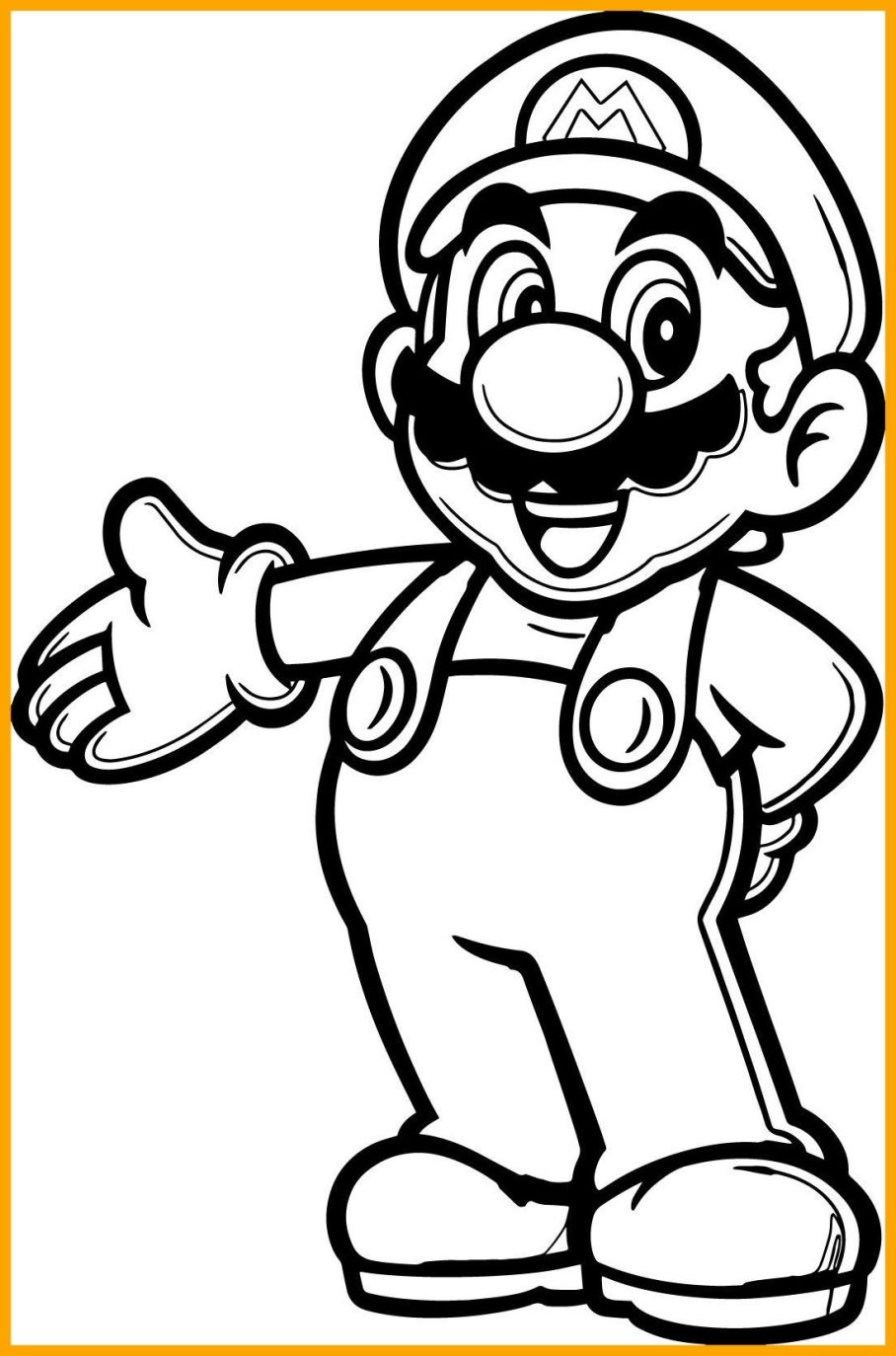 Printable Mario Coloring Page