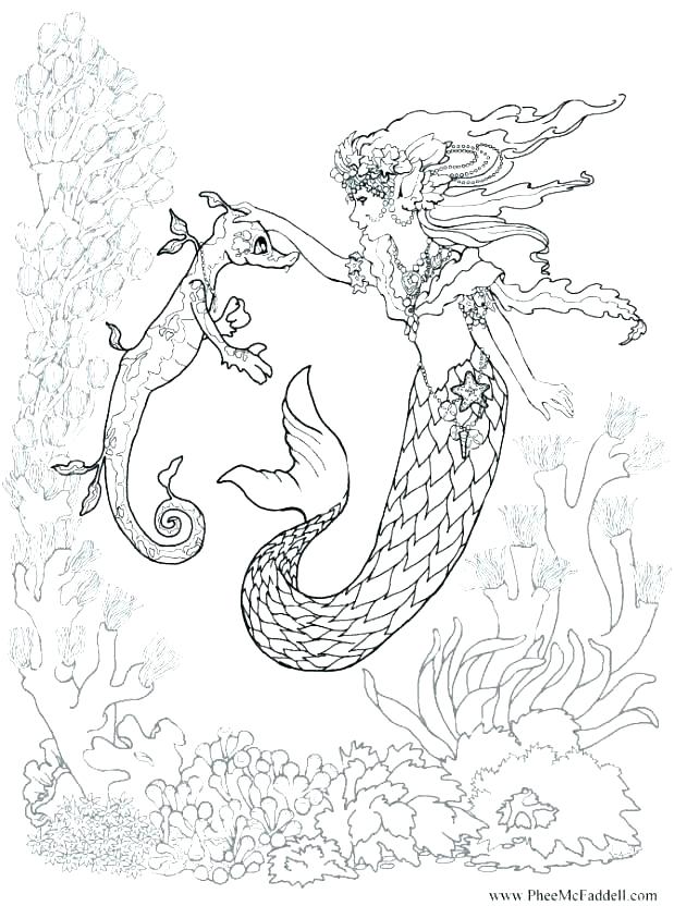 619x832 Barbie Mermaid Coloring Page Click To See Printable Version