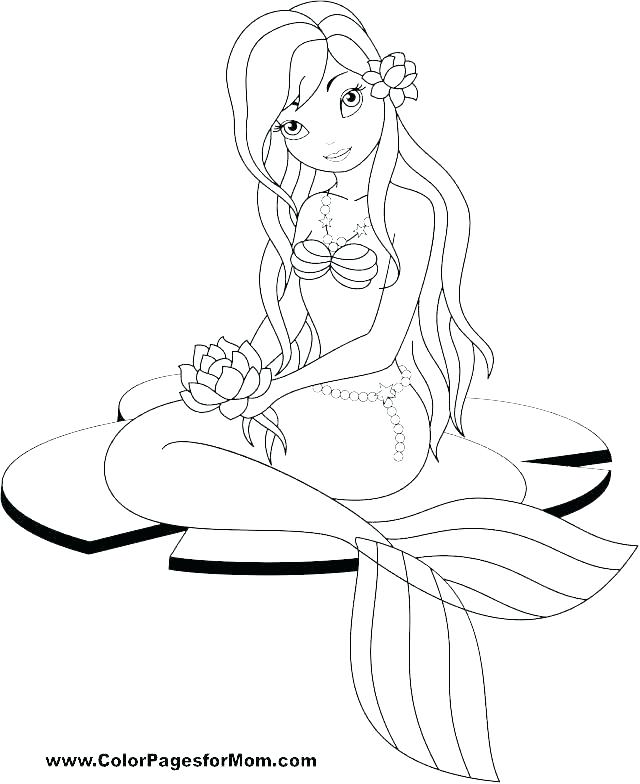 640x784 Princess Mermaid Coloring Pages Printable Mermaid Coloring Pages