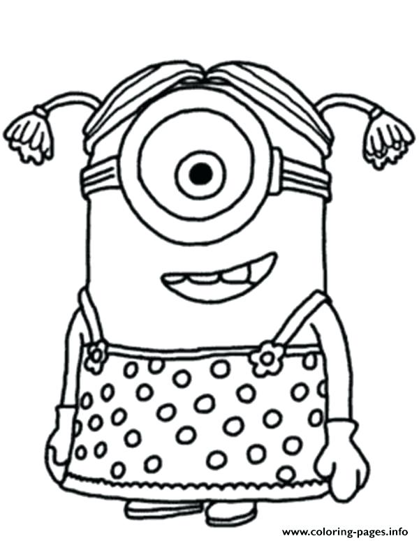 600x775 Minion Coloring Pages Kevin