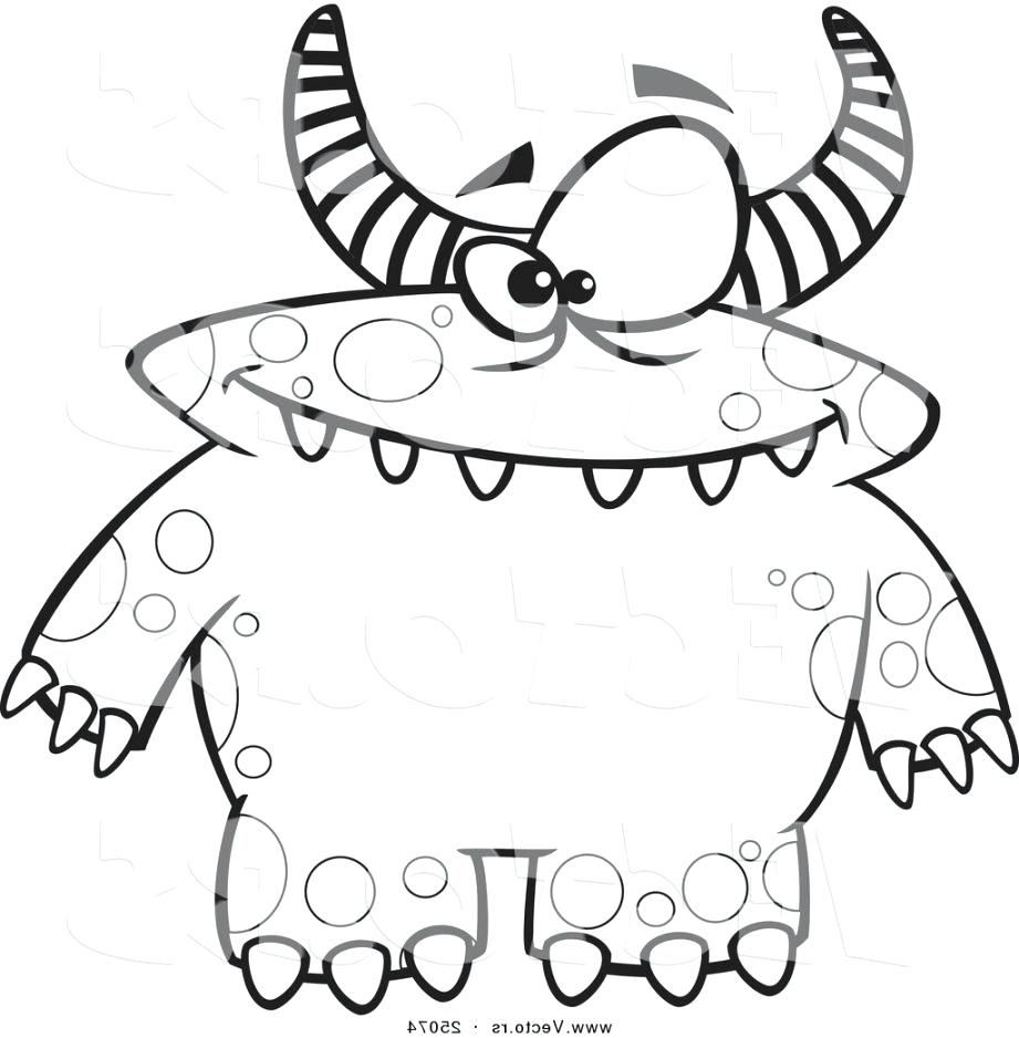 921x938 Printable Monster Coloring Pages