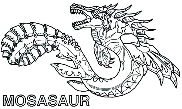 600x360 Scary Dragon Coloring Pages Printable Monster Coloring Pages