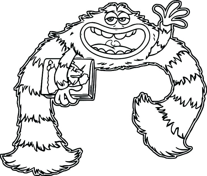728x618 Printable Monster Coloring Pages