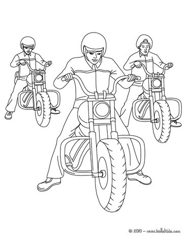 364x470 Motorcycle Coloring Pages