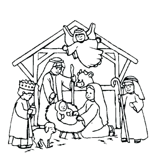Printable Nativity Coloring Pages at GetDrawings | Free download