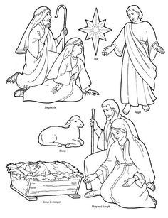 236x307 Printable Nativity Coloring Page To Cut Out And Make Your Own
