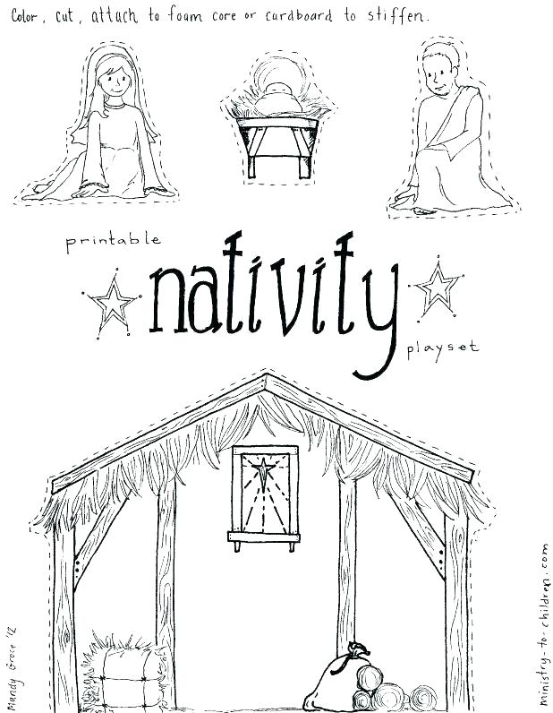 618x796 Printable Nativity Coloring Pages
