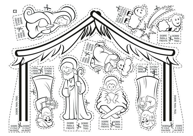 640x451 Nativity Scene Coloring Pages Nativity Scene Coloring Pages
