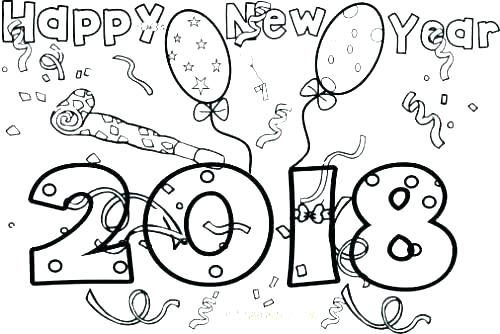 500x334 New Years Coloring Page Happy New Year Coloring Page Free