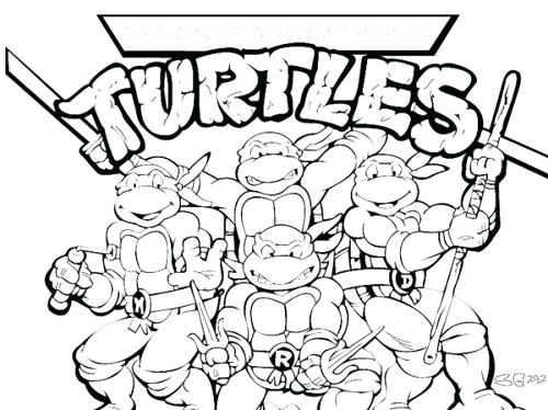500x374 Coloring Pages Ninja Turtles Icontent