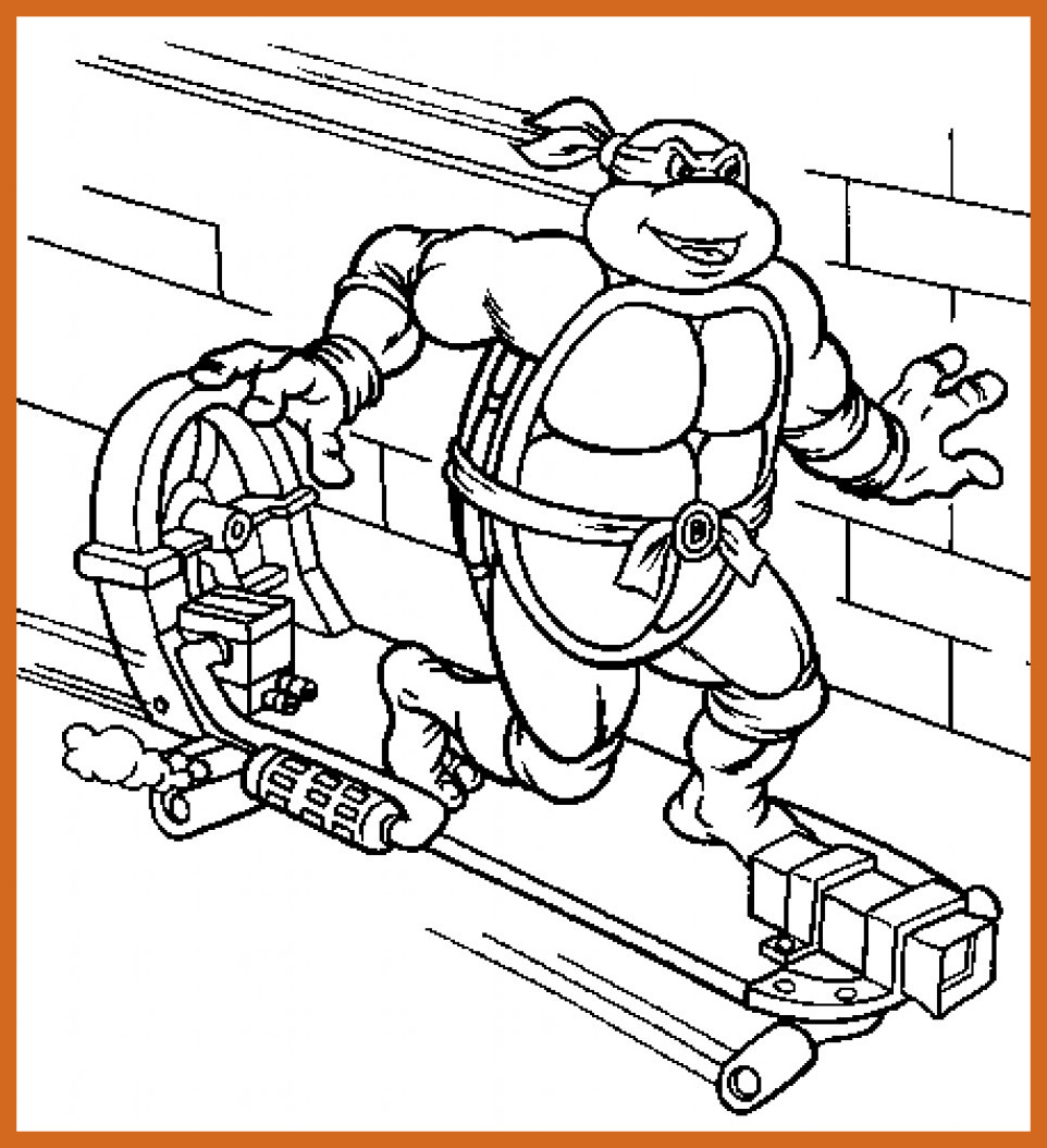962x1054 Fascinating Inspirational Design Printable Ninja Turtle Coloring