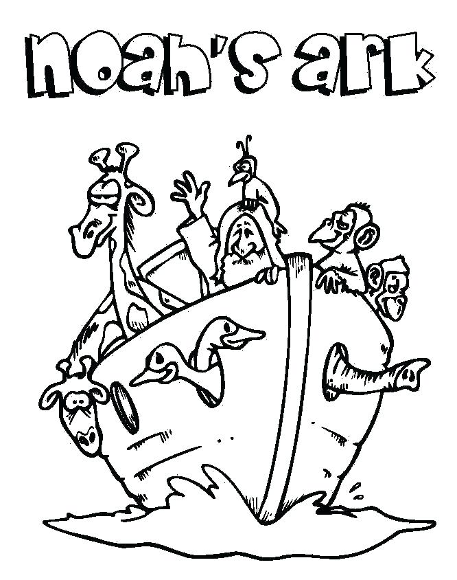 666x844 Noah Ark Coloring Page