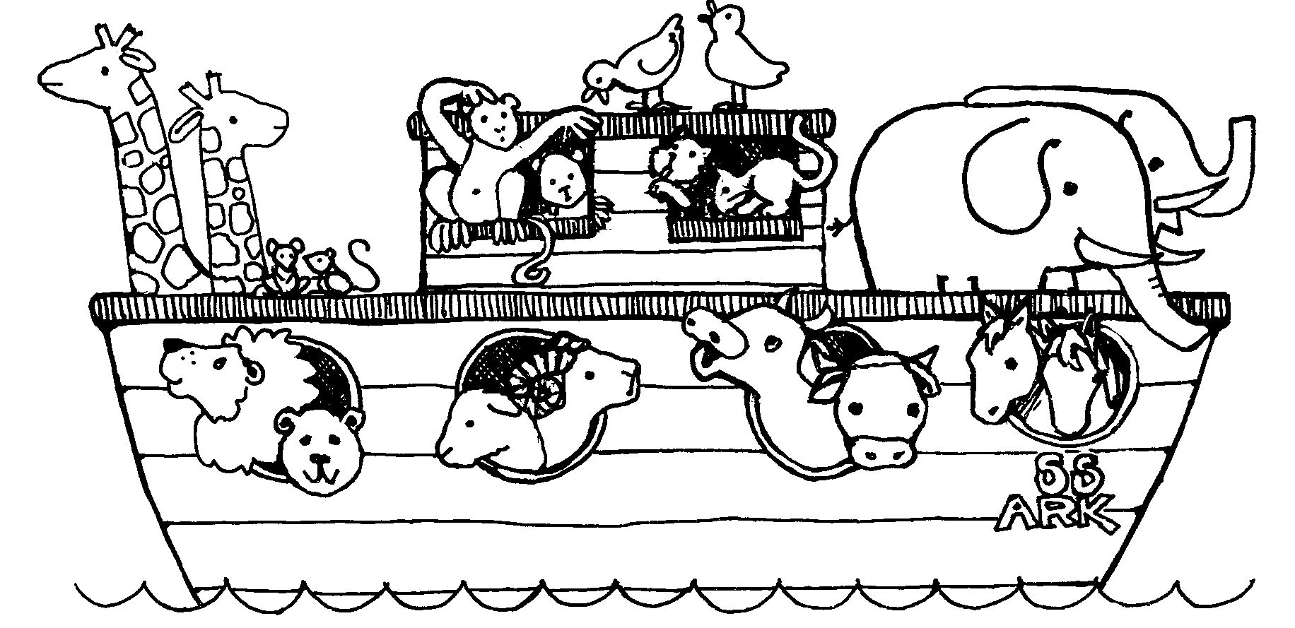 1832x889 Noahs Ark Coloring Page Kid Stuff Sunday School Noahs