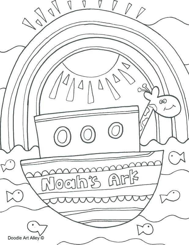 618x800 Coloring Pages Religious Doodles Orig Noahs Ark Coloring Page
