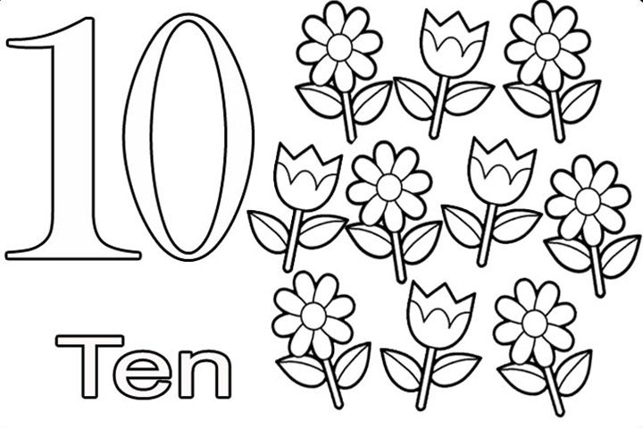 720x480 Top Free Printable Number Coloring Pages Online