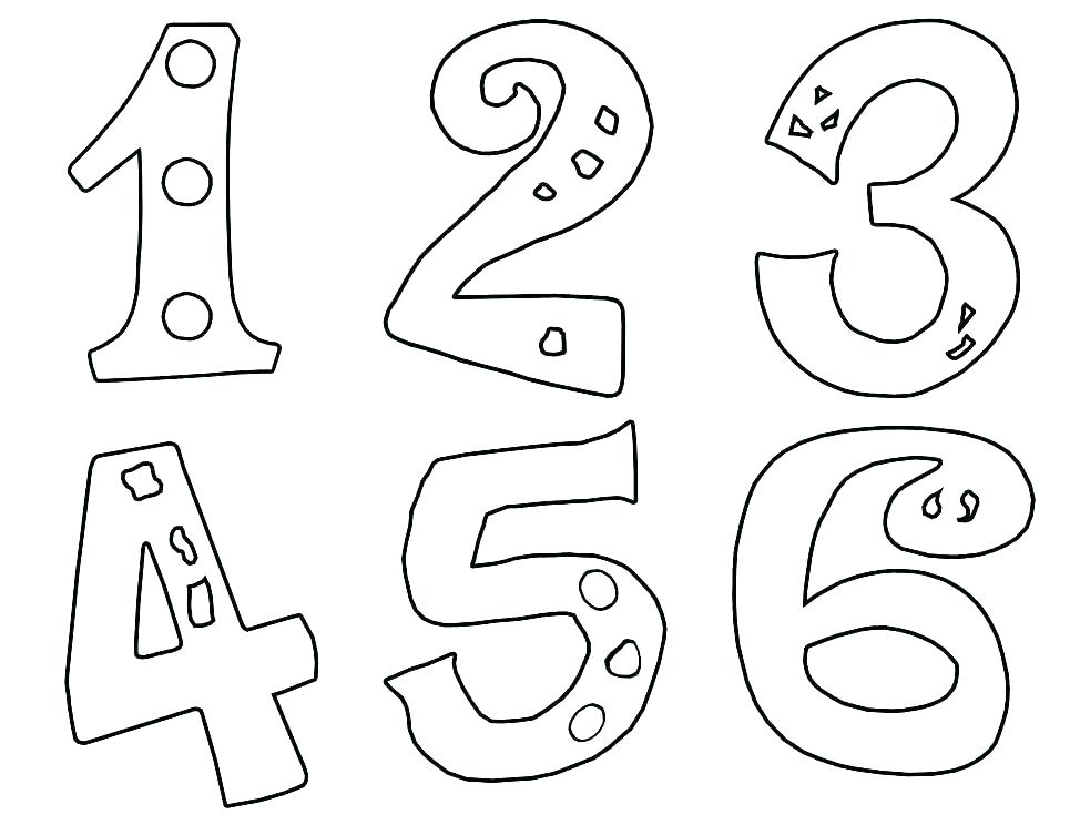 974x753 Number Coloring Page