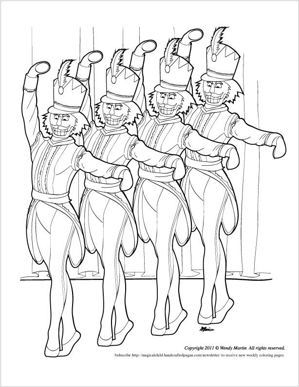 614x794 The Nutcracker Coloring Pages