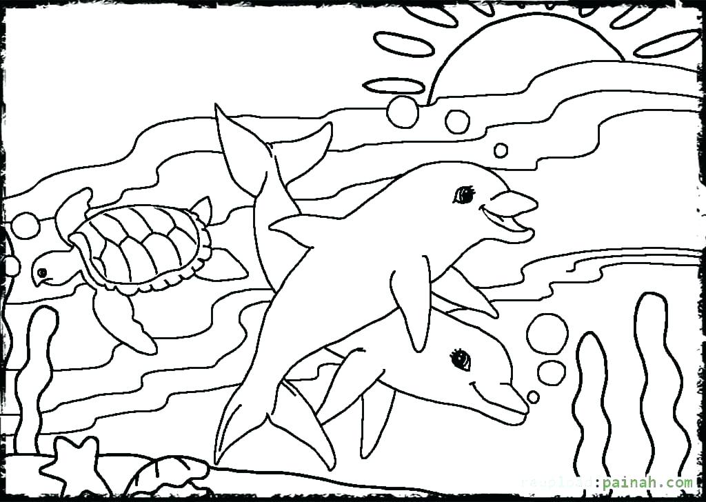 1024x728 Ocean Coloring Sheets Coloring Marvelous Printable Ocean Coloring