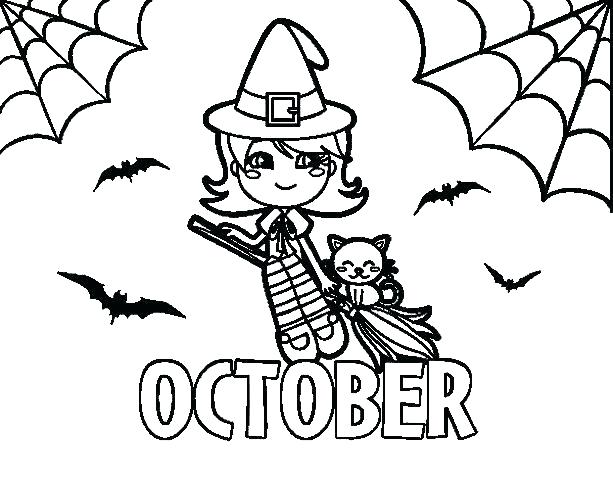 613x480 October Coloring Pages Coloring Pages To Print Free Printable