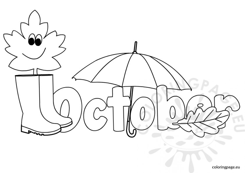842x595 October Coloring Pages October Coloring Page Printable