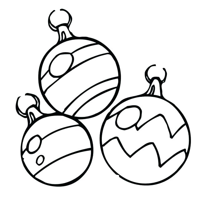 640x635 Coloring Pages Christmas Ornaments Printable Ornaments To Color