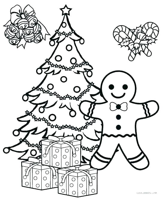 551x670 Printable Christmas Tree Coloring Pages Ornaments Color Pages