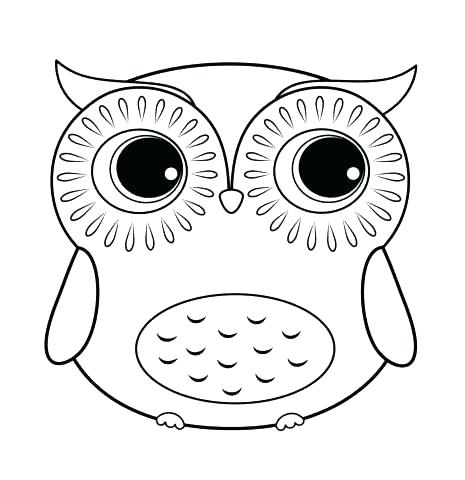 465x480 Owl Coloring Pages