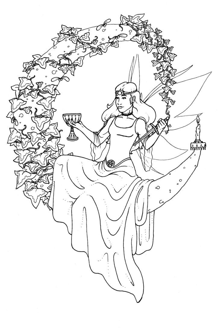 727x1098 Pagan Girl Dancing Coloring Page Free Printable Pages
