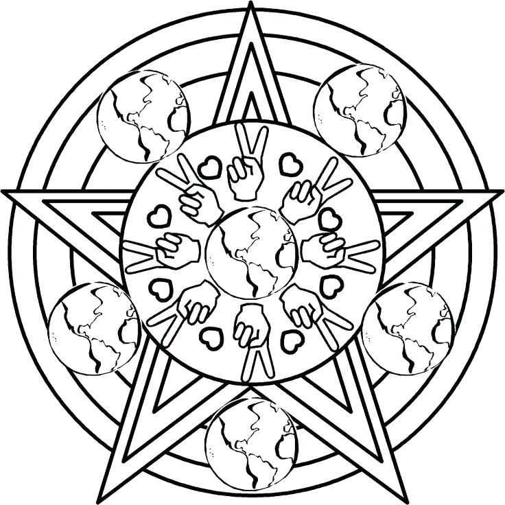 736x736 Wiccan Coloring Pages Coloring Pages Earth Day Mandala Coloring
