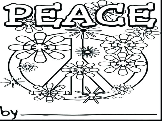 618x463 Free Printable Peace Sign Coloring Pages Printable Coloring Pages