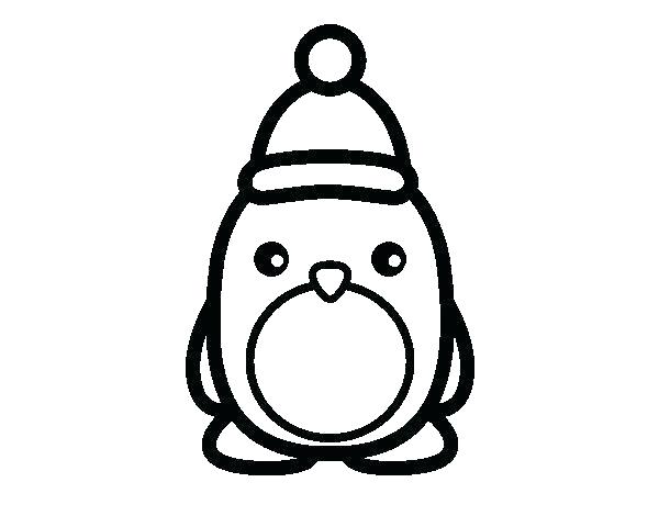 600x470 Penguin Printable Coloring Pages