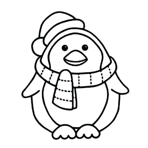 480x480 Penguin Printable Coloring Pages