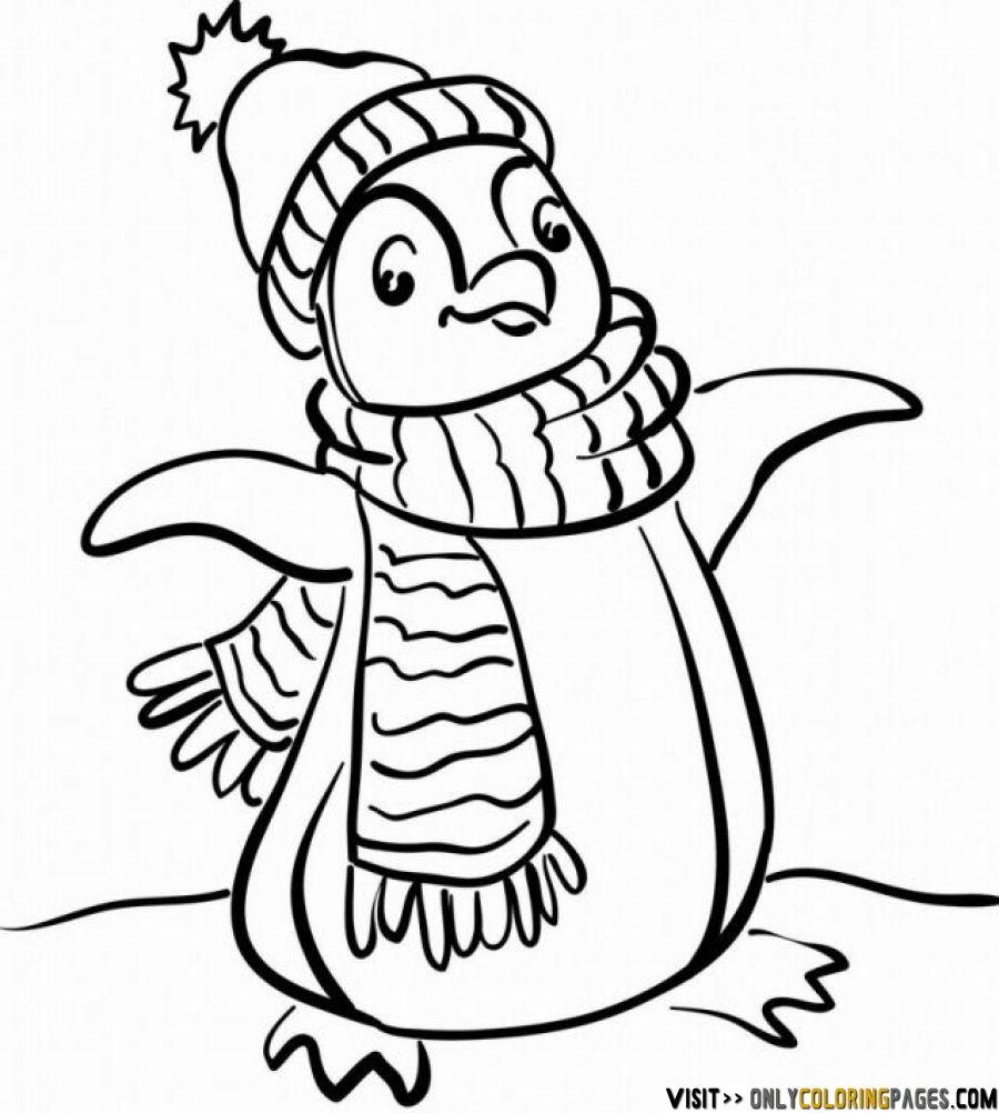 900x1002 Printable Penguin Coloring Pages