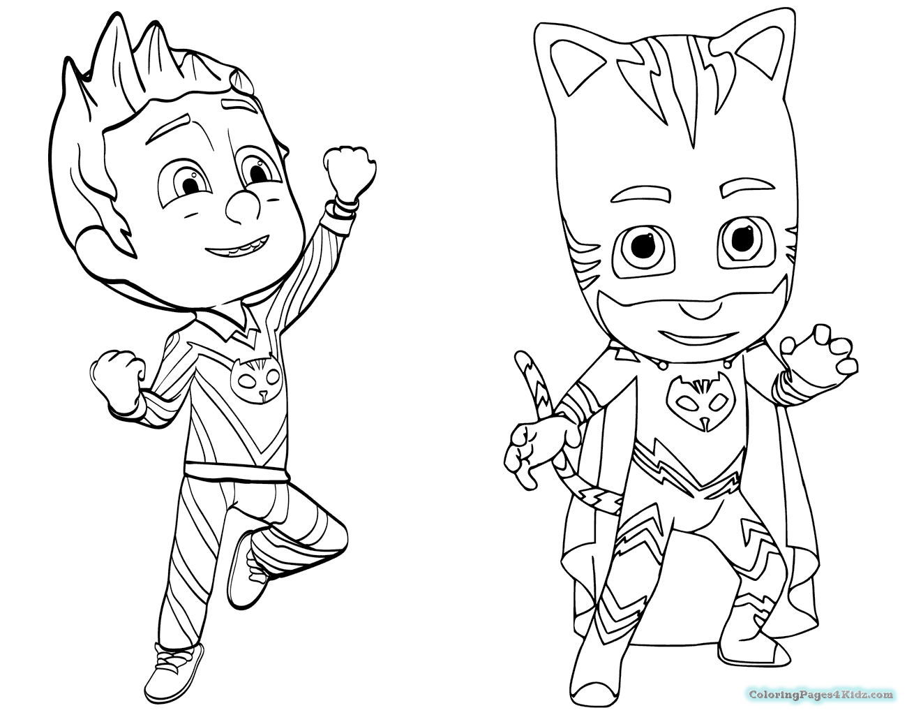 1300x1024 Pj Masks Coloring Pages Coloring Pages For Kids