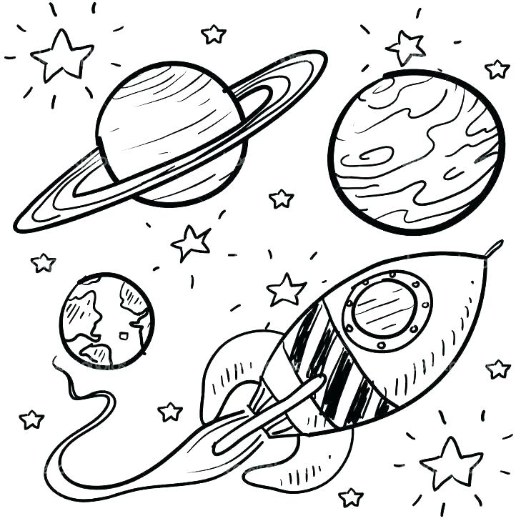 736x736 Solar System Coloring Sheets