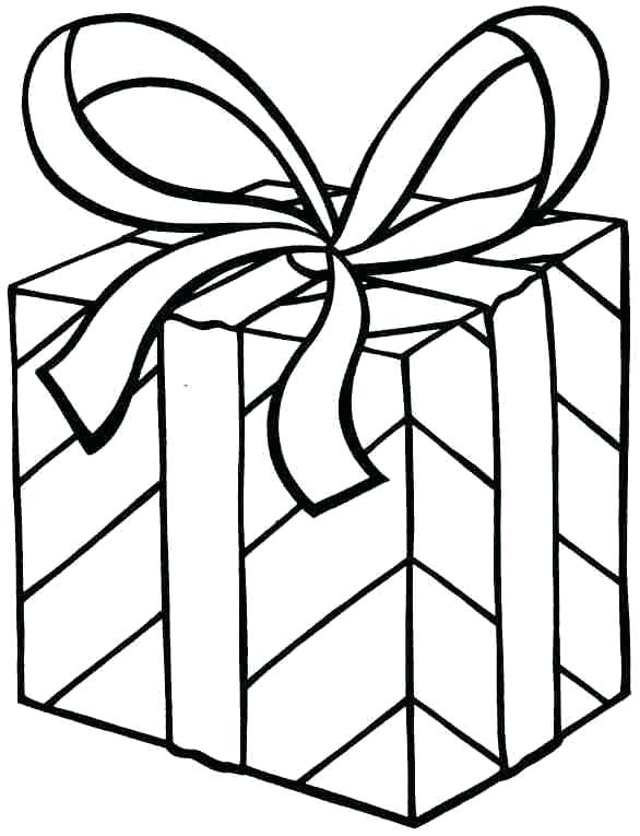 586x765 Free Printable Coloring Pages Christmas Presents Page Present