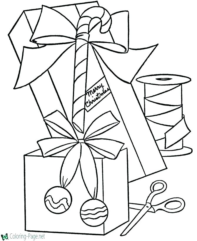 670x820 Birthday Present Coloring Page Presents Coloring Pages Free