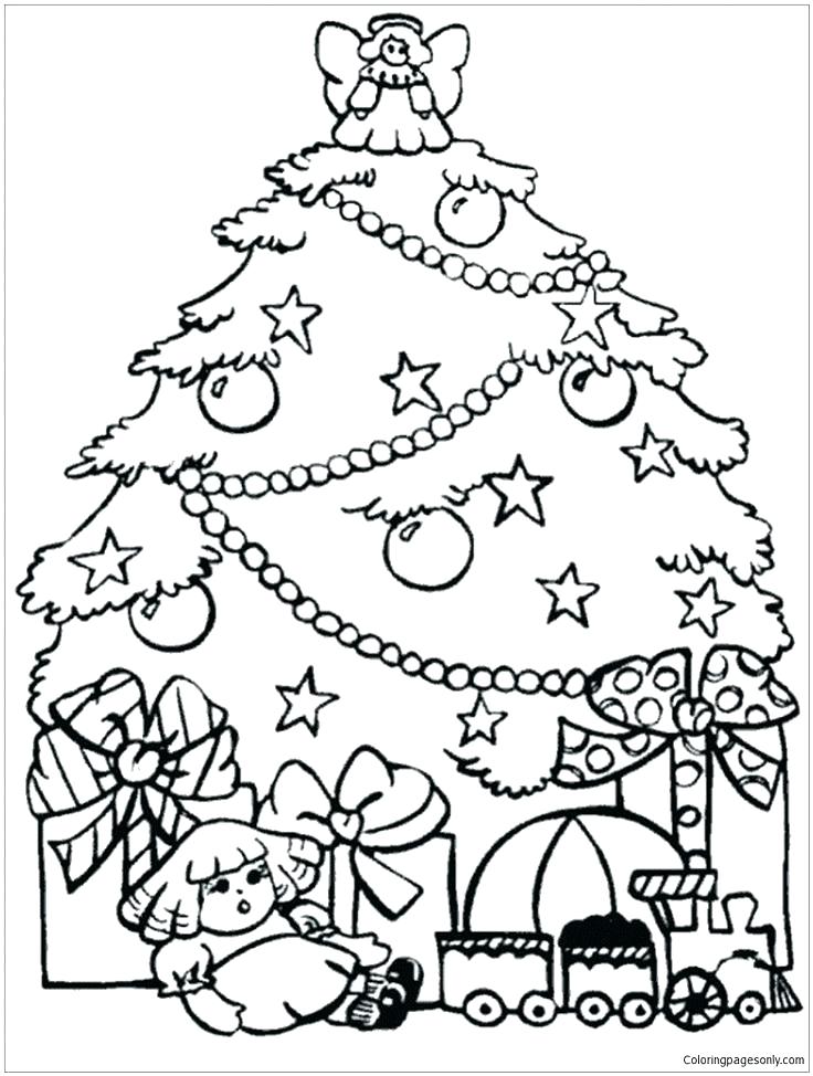 736x974 Presents Coloring Page A Cute Teddy Bear For Presents Coloring