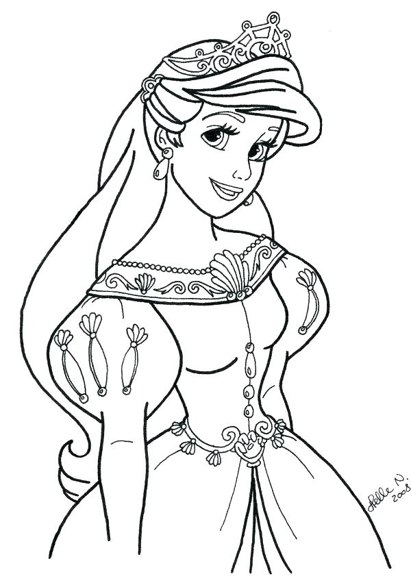 Printable Princess Coloring Pages For Girls at GetDrawings | Free download