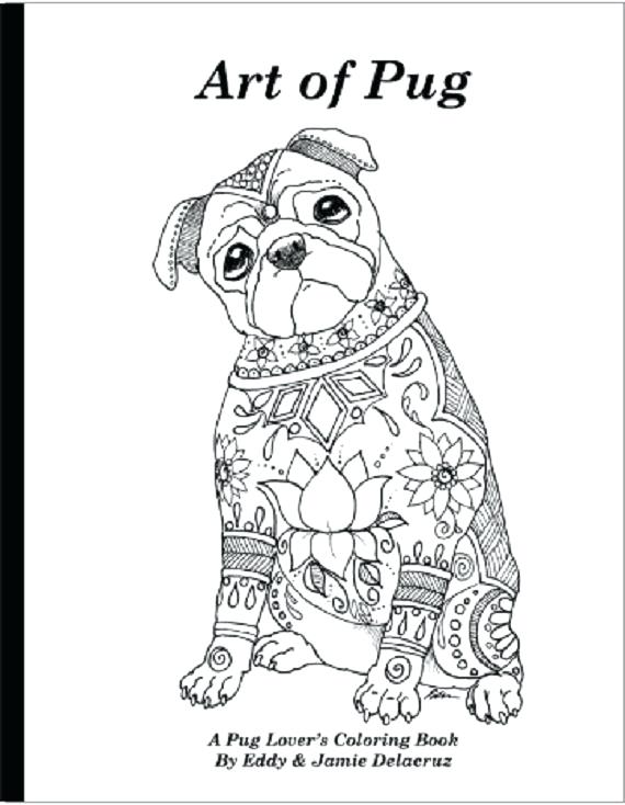 570x734 Pug Coloring Book