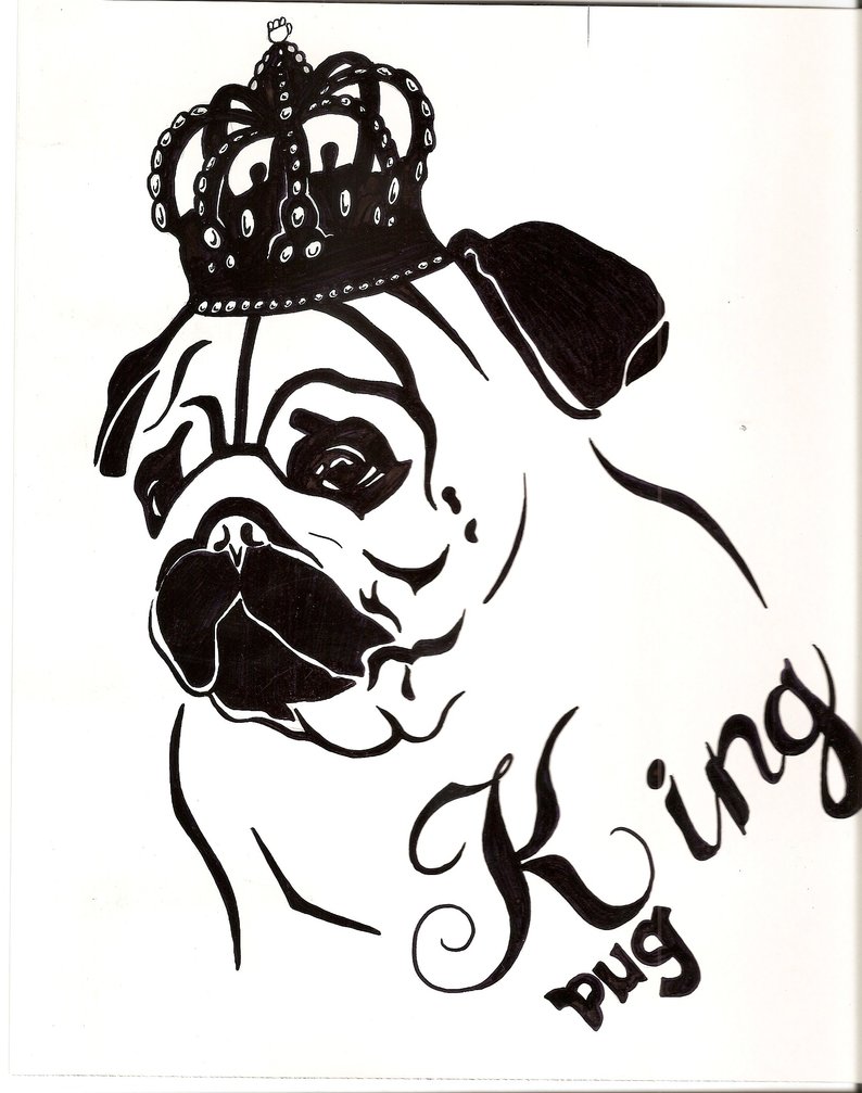 794x1007 Printable Pug Coloring Pages Within Page