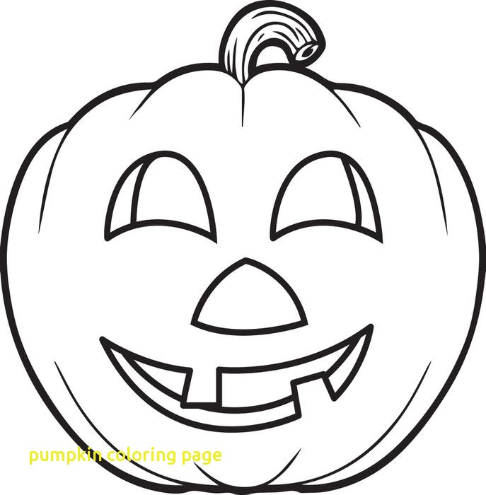 687x700 Pumpkin Coloring Page With Free Printable Pumpkin Coloring Page
