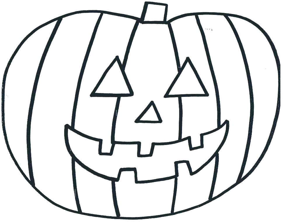 970x761 Printable Pumpkin Coloring Page