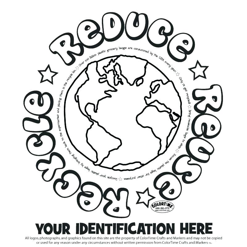 800x800 Recycled Words Coloring Page Coloring Page