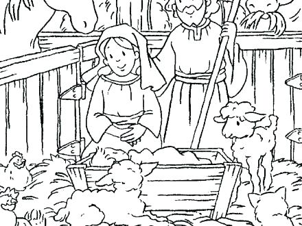 Printable Religious Christmas Coloring Pages at GetDrawings | Free download