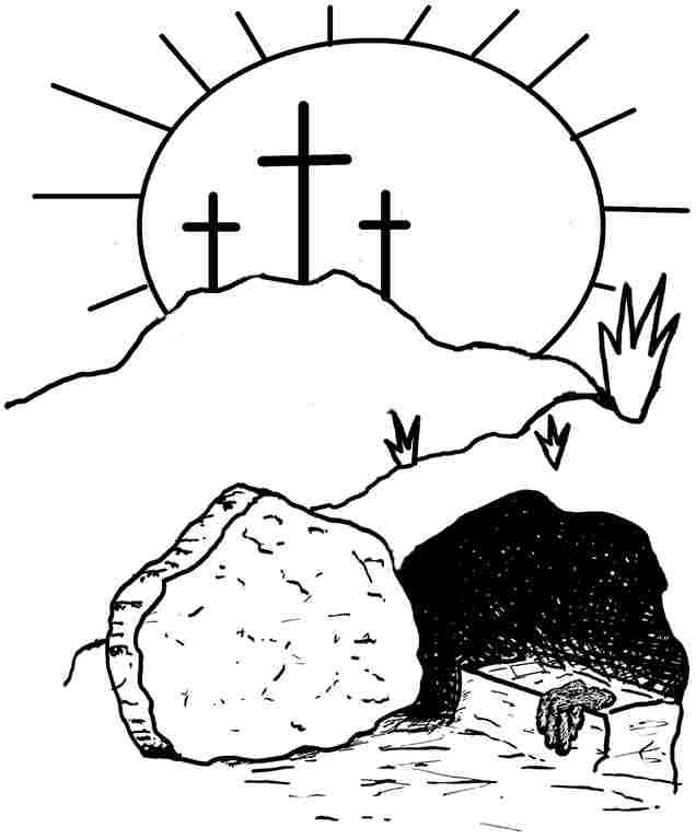 636x767 Religious Easter Coloring Pages