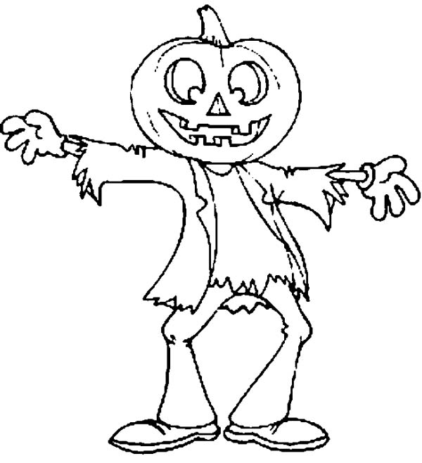 600x658 Halloween Scarecrow Coloring Pages Great Scarecrow Coloring Pages