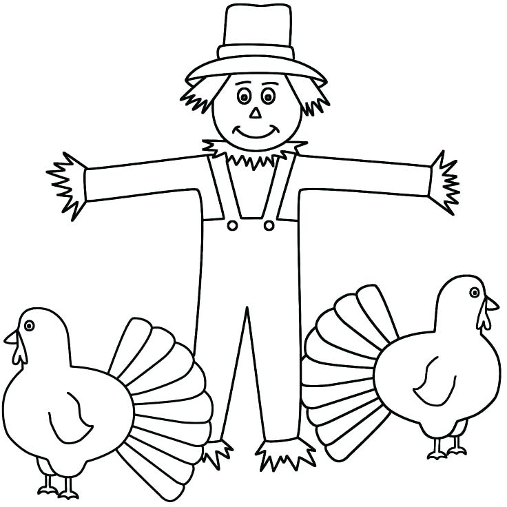 736x736 Free Printable Scarecrow Coloring Page For Kids Scarecrow
