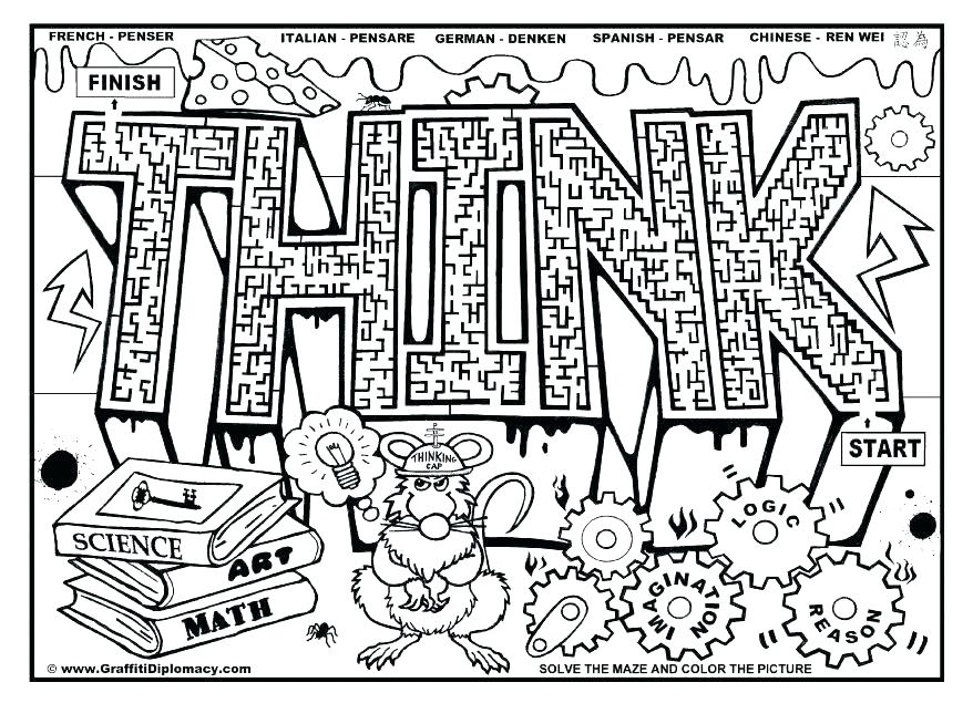 878x635 Science Coloring Pages